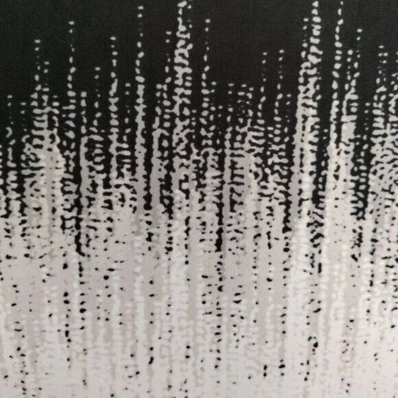 Cocomo Women's Size XL Black Ivory Multi Color Geo Print Pintuck 3/4 Sleeve Top - Picture 5 of 8